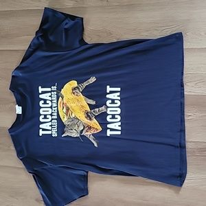 Tacocat XL t-shirt navy blue NWOT